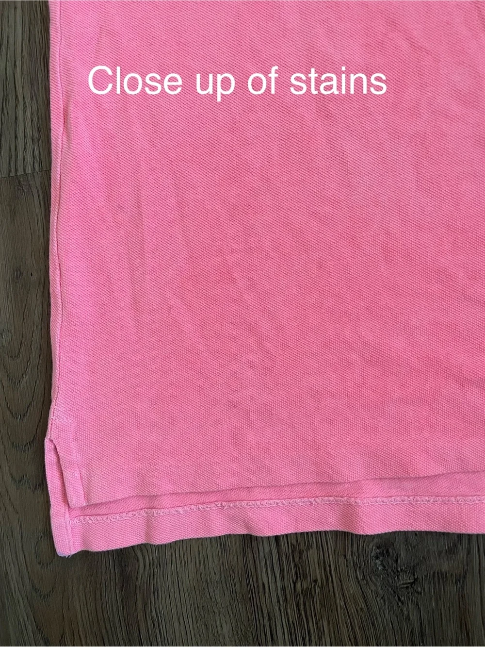 Ralph Lauren Pink Short-Sleeve Cotton Polo with Green Logo Girls Size 6